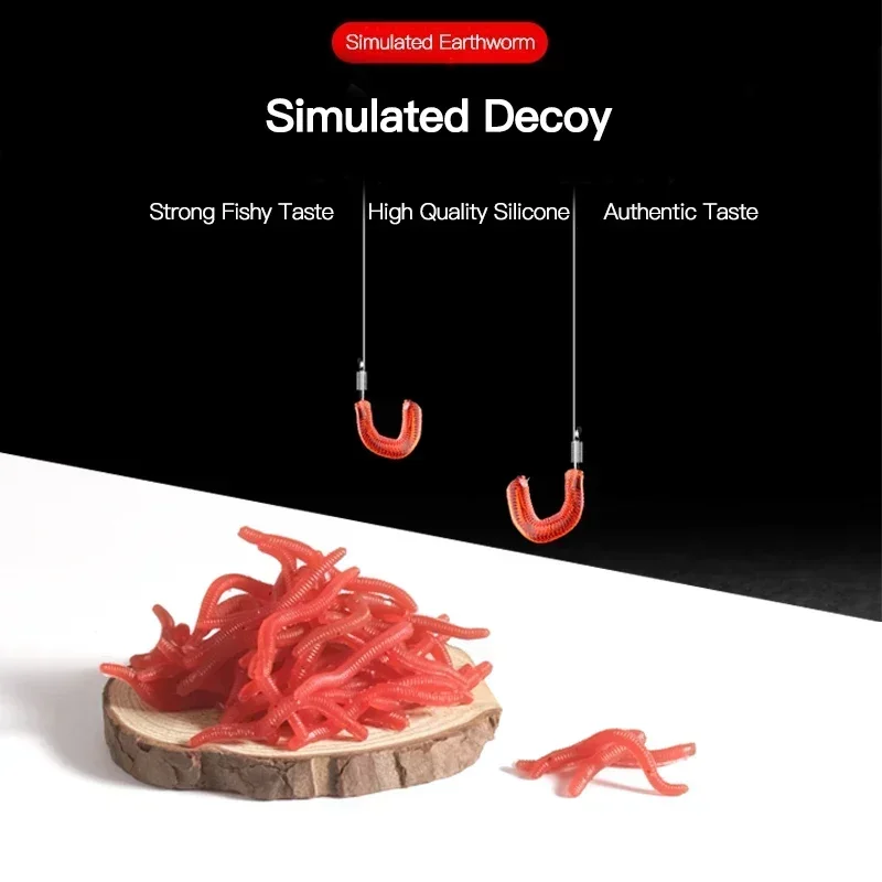 Lifelike Red Worm Soft Lure Ea - Aglaonema Red 리뷰 및 가격
