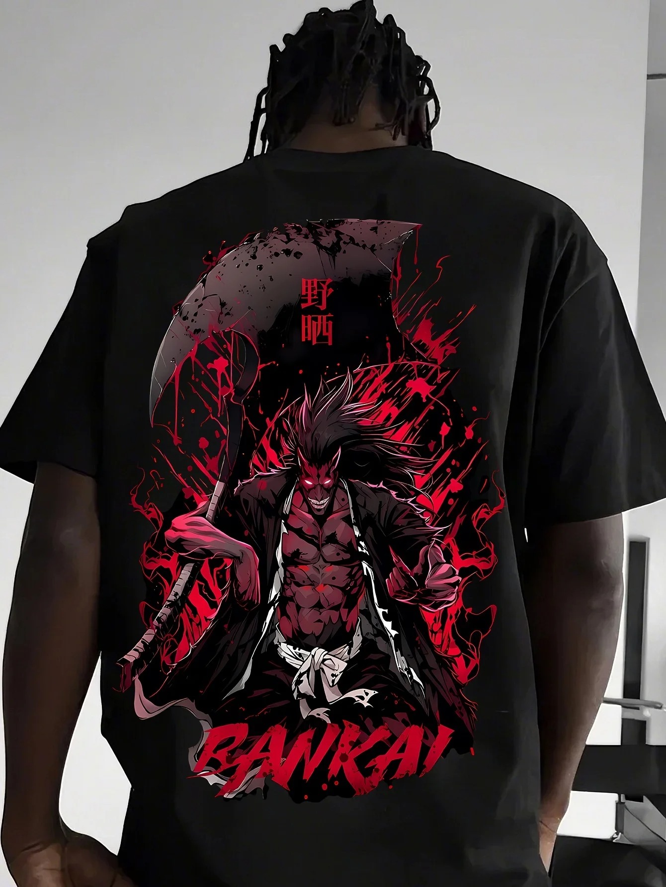 2026 BLEACH Kenpachi T-shirt A - Aglaonema Red 리뷰 및 가격