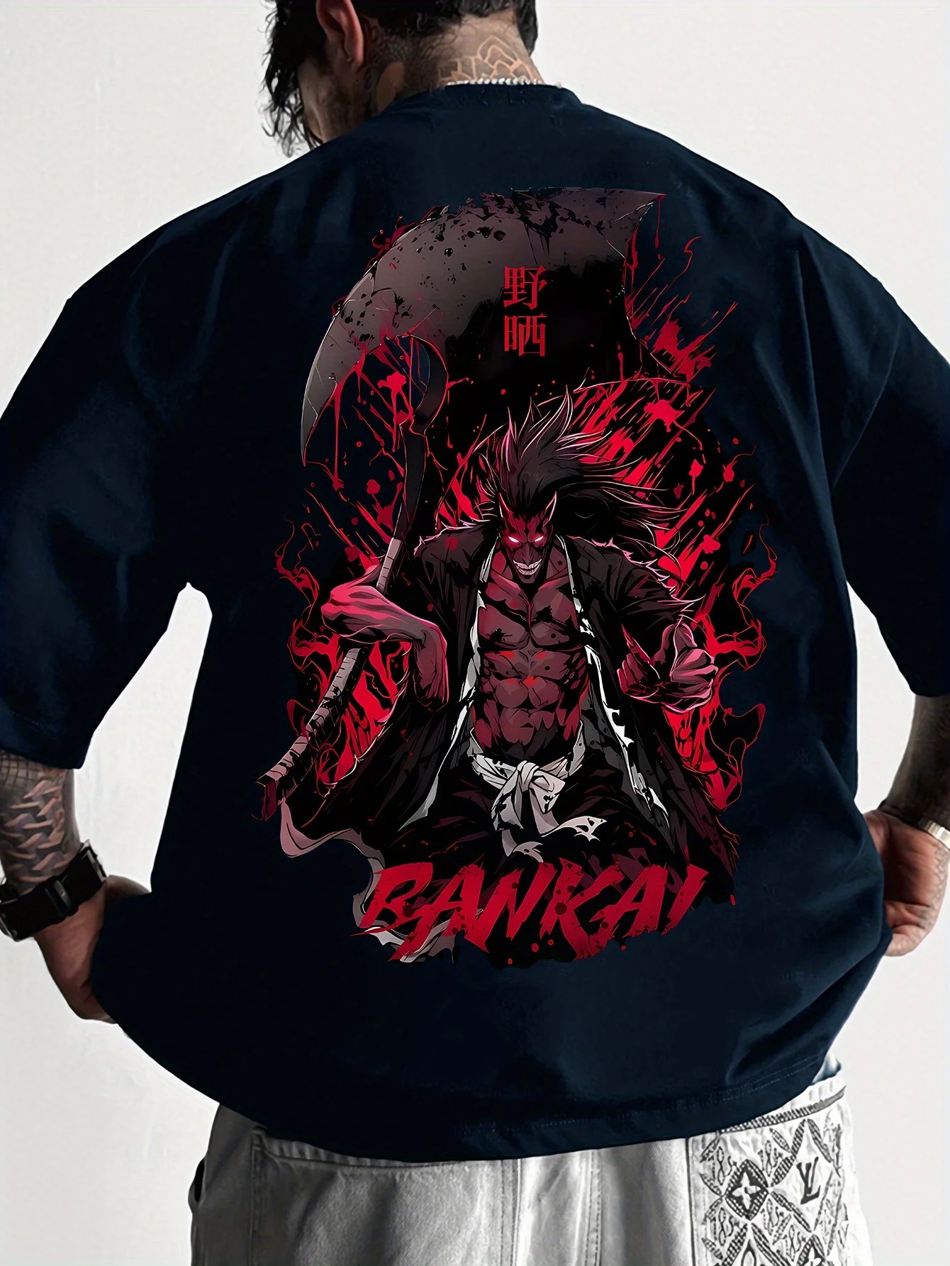 2026 BLEACH Kenpachi T-shirt A - Aglaonema Red 리뷰 및 가격