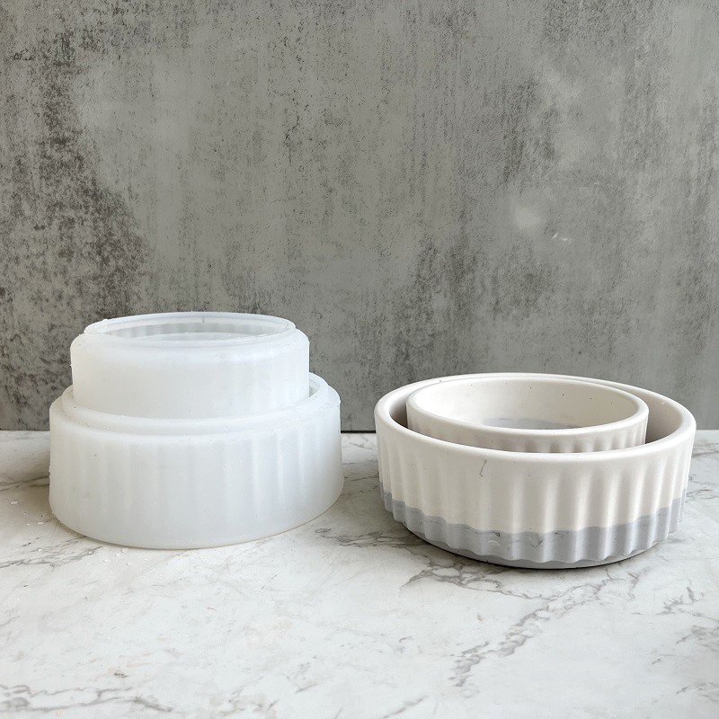 Stripe Flowerpot Silicone Mold - Echeveria Succulent 리뷰 및 가격