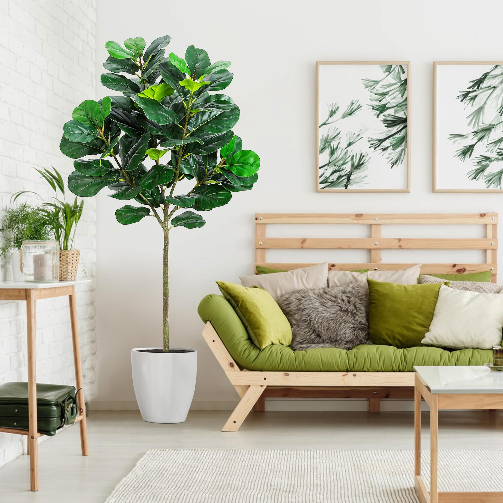 GlowSol 5.2 Ft Artificial Fidd - Ficus Lyrata Tree 리뷰 및 가격