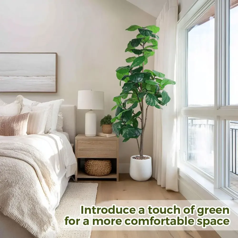 Artificial Large Ficus Lyrata  - Ficus Lyrata Tree 리뷰 및 가격